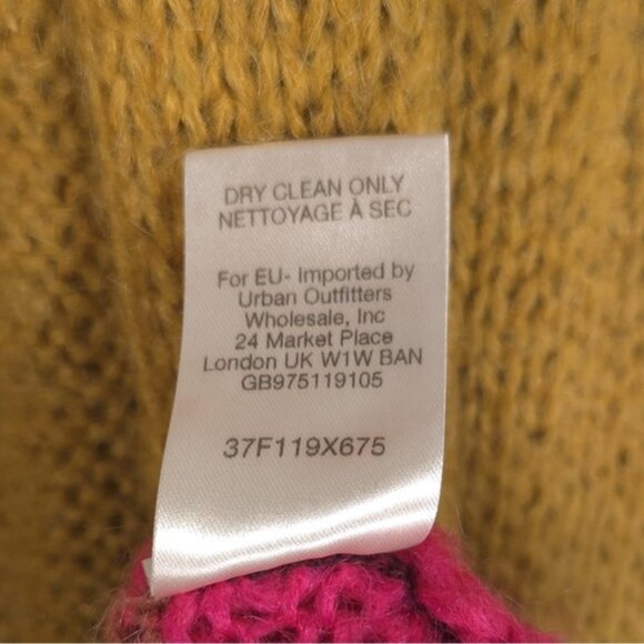 Free People Over The Rainbow Mohair Blend Cardigan Duster Sweater ITALY 🇮🇹 S/P - Picture 13 of 14